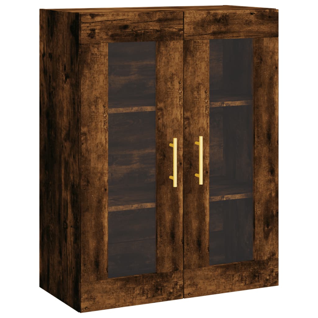 vidaXL Highboard Smoked Oak 69,5x34x180 cm Engineered Wood 4