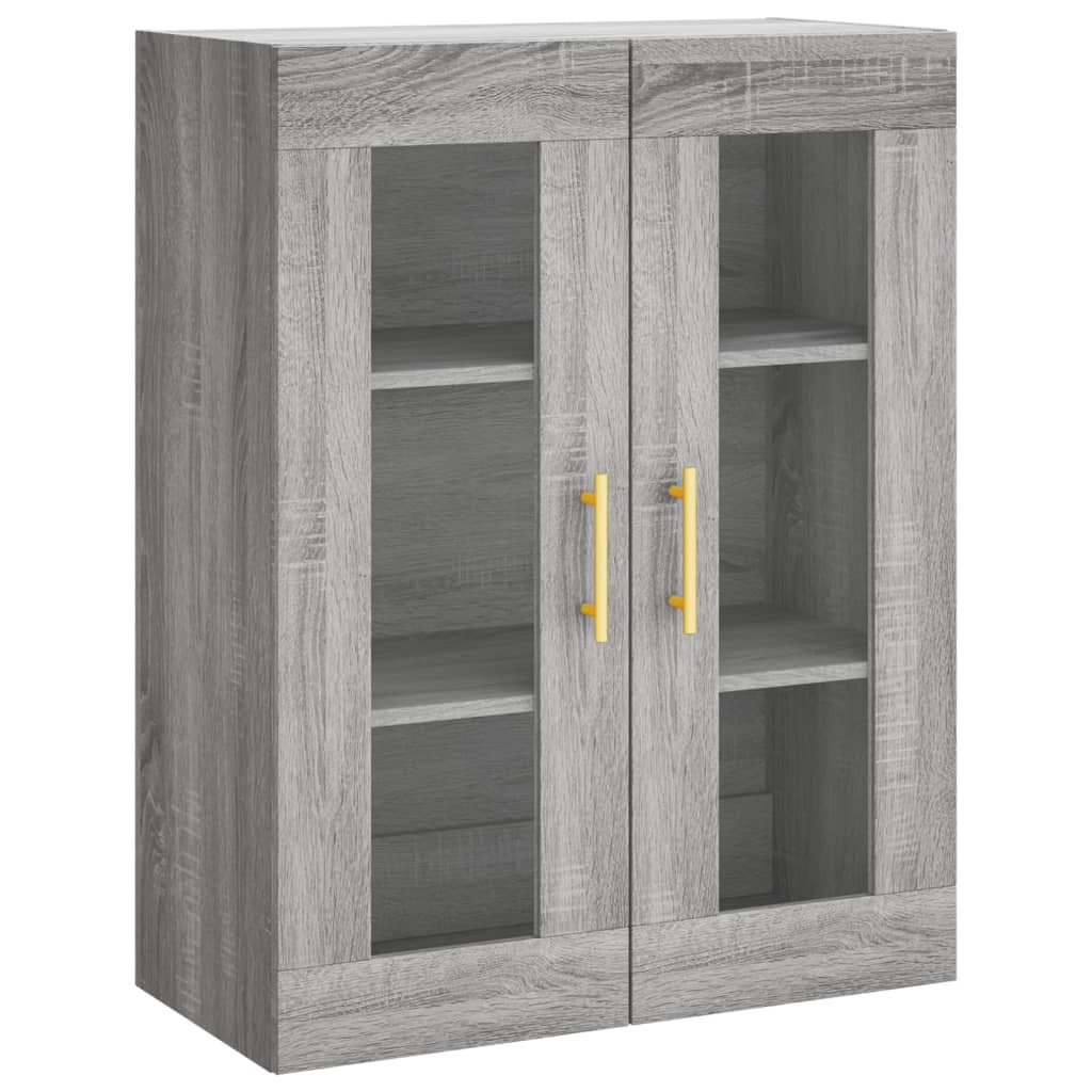 vidaXL Highboard Grey Sonoma 69,5x34x180 cm Engineered Wood 4