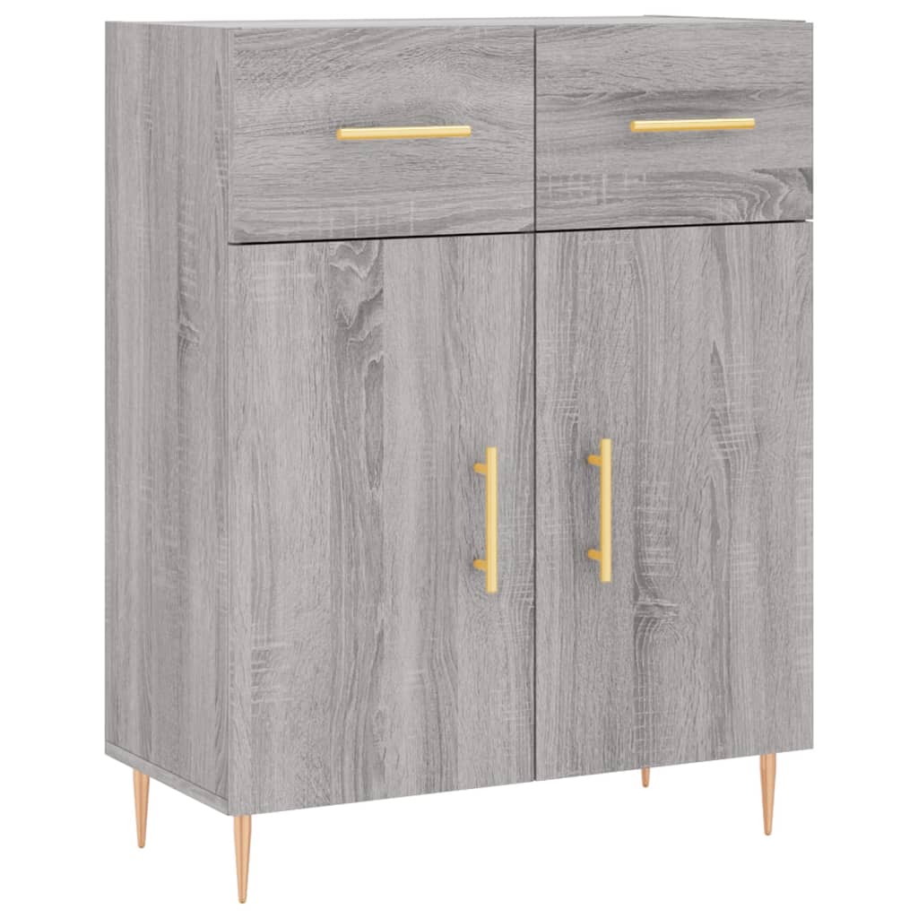 vidaXL Highboard Grey Sonoma 69,5x34x180 cm Engineered Wood 6