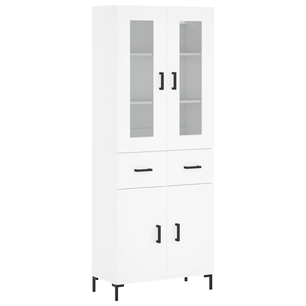vidaXL Highboard White 69,5x34x180 cm Engineered Wood 2