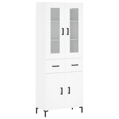 vidaXL Highboard White 69,5x34x180 cm Engineered Wood 2