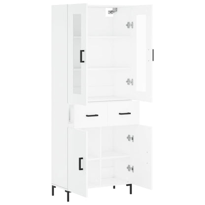vidaXL Highboard White 69,5x34x180 cm Engineered Wood 3