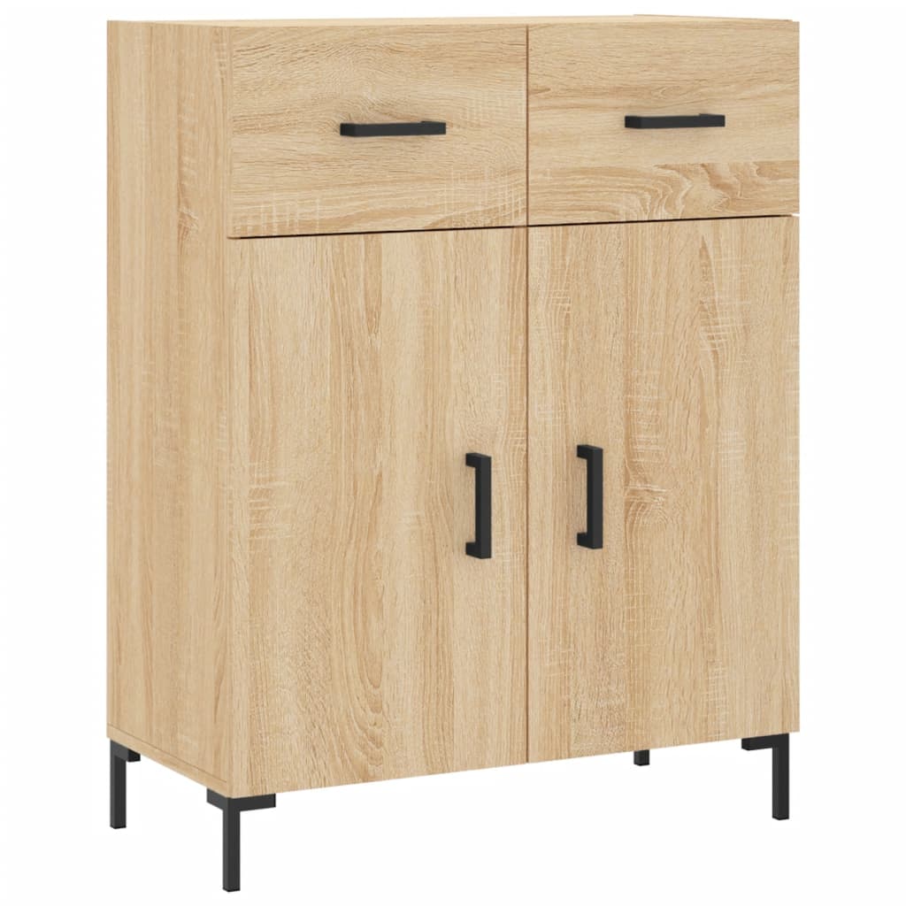 vidaXL Highboard Sonoma Oak 69,5x34x180 cm Engineered Wood 6