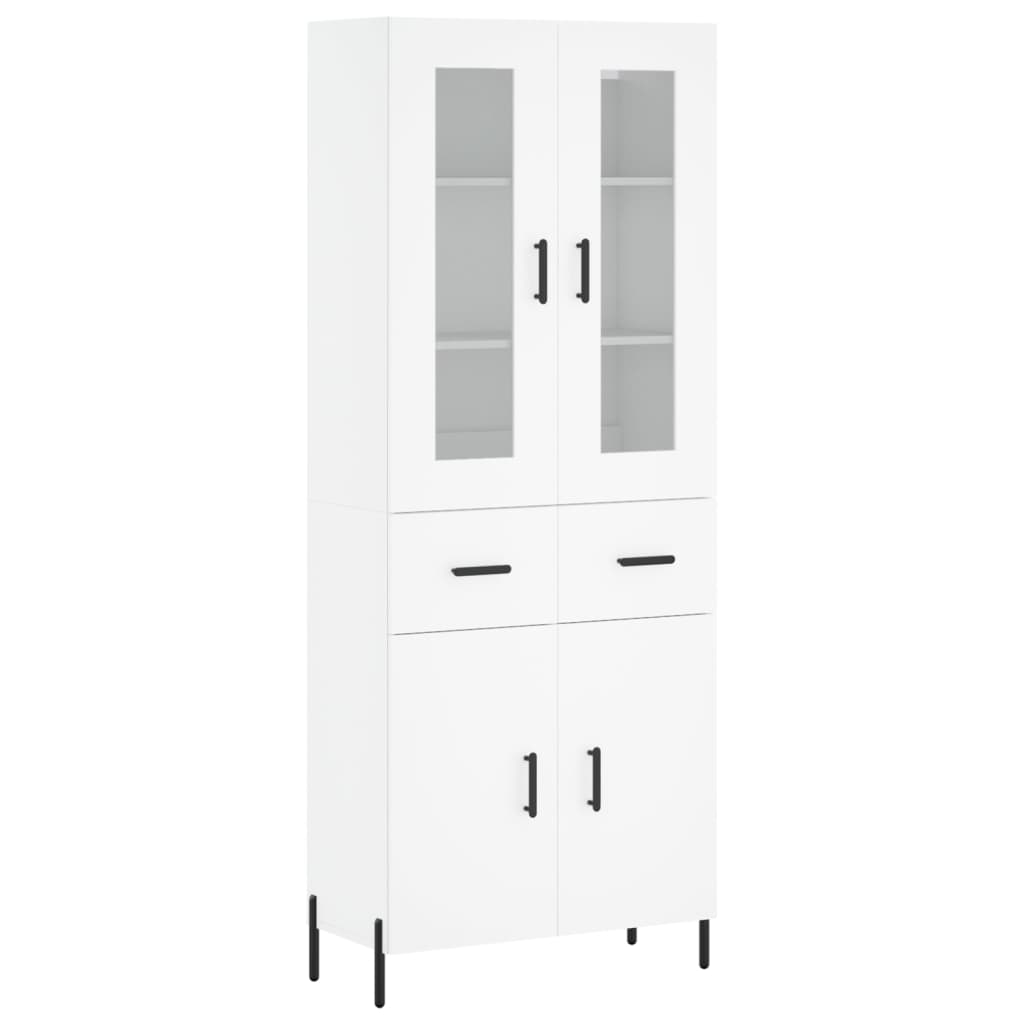 vidaXL Highboard White 69,5x34x180 cm Engineered Wood 2