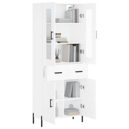 vidaXL Highboard White 69,5x34x180 cm Engineered Wood 3