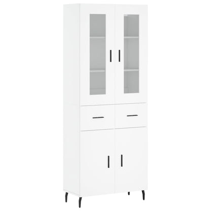 vidaXL Highboard White 69,5x34x180 cm Engineered Wood 2