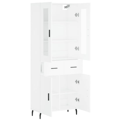 vidaXL Highboard White 69,5x34x180 cm Engineered Wood 3