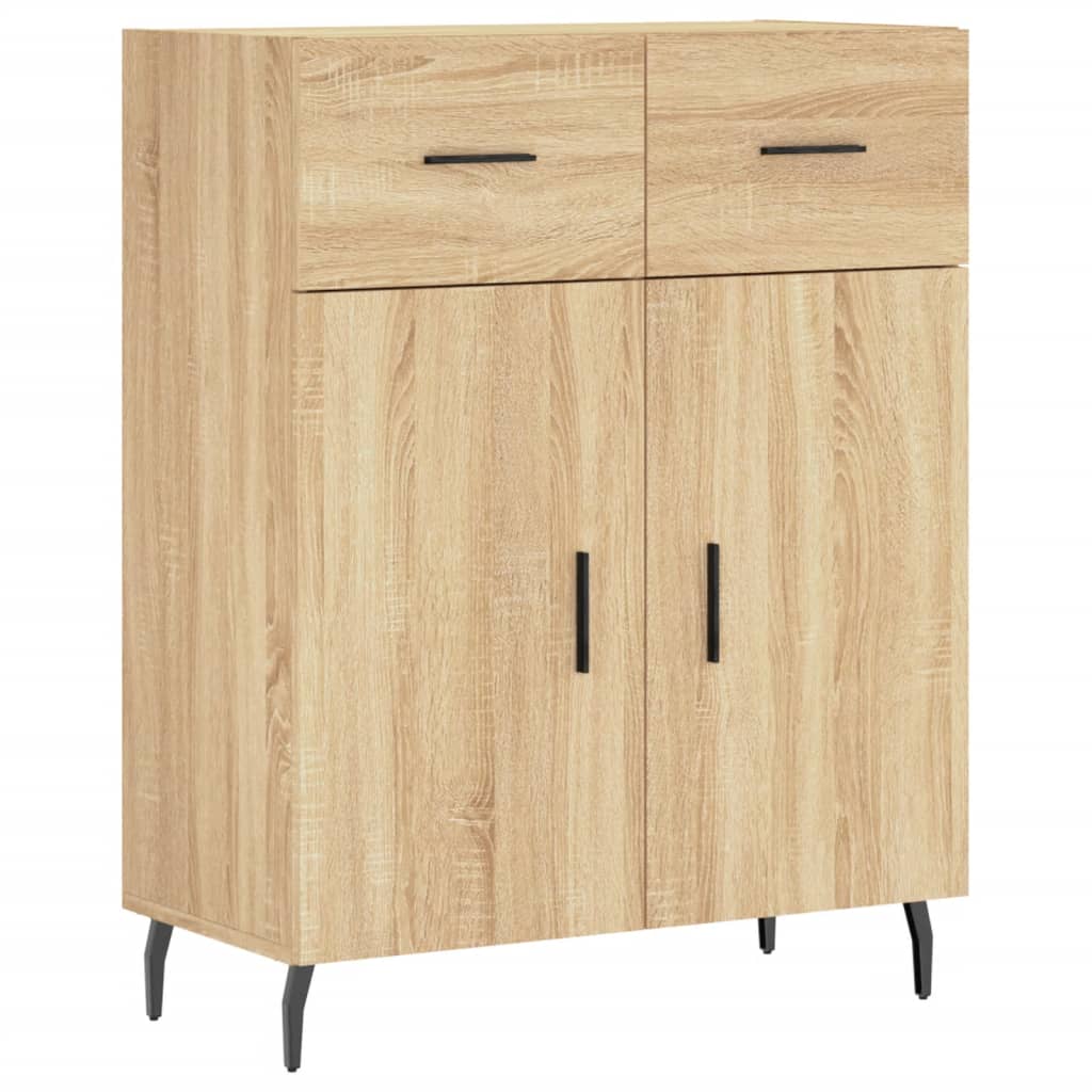 vidaXL Highboard Sonoma Oak 69,5x34x180 cm Engineered Wood 6