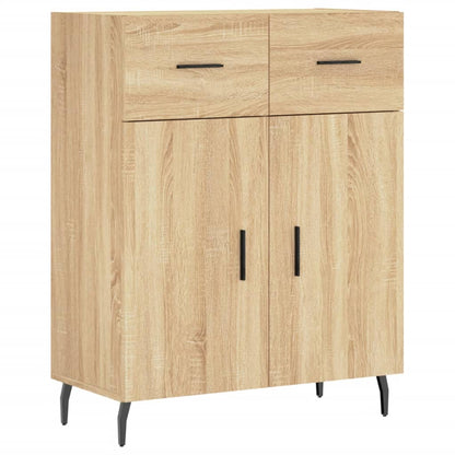 vidaXL Highboard Sonoma Oak 69,5x34x180 cm Engineered Wood 6