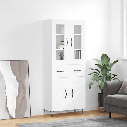 vidaXL Highboard 69.5x34x180 cm Engineered Wood 2 doors 2 drawers