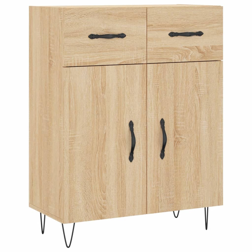 vidaXL Highboard Sonoma Oak 69,5x34x180 cm Engineered Wood 6