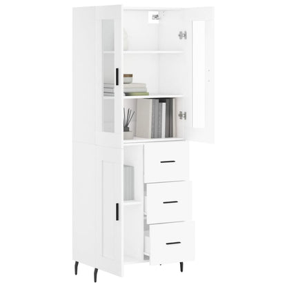 vidaXL Highboard White 69.5x34x180 cm Engineered Wood 3