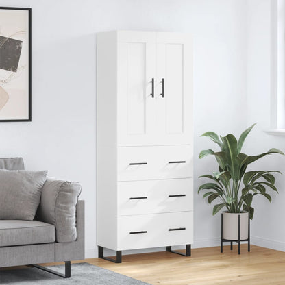 vidaXL Highboard White 69.5x34x180 cm Engineered Wood 1