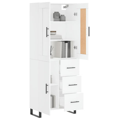 vidaXL Highboard White 69.5x34x180 cm Engineered Wood 3