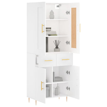 vidaXL Highboard White 69,5x34x180 cm Engineered Wood 3