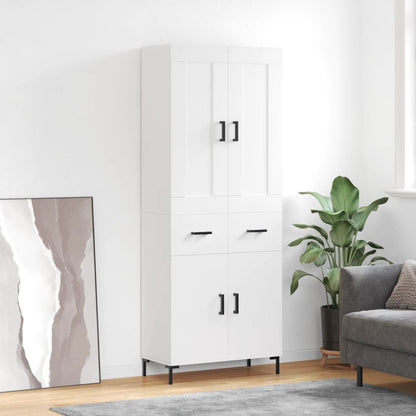 vidaXL Highboard White 69.5x34x180 cm Engineered Wood 1