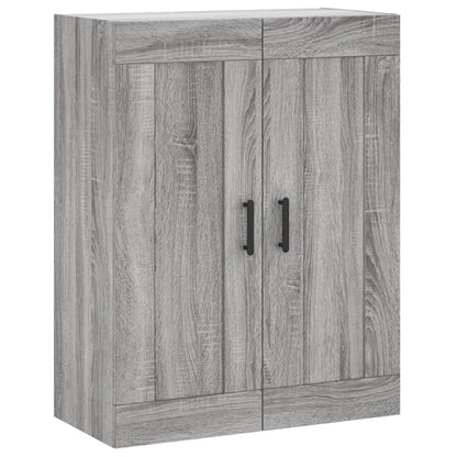 Highboard 69.5x34x180 cm Engineered Wood 2 Doors 2 Drawers Grey sonoma
