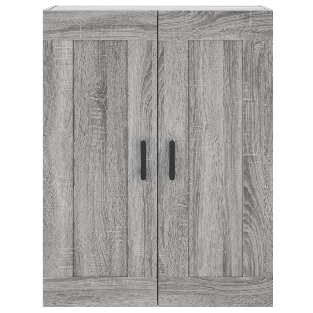 Highboard 69.5x34x180 cm Engineered Wood 2 Doors 2 Drawers Grey sonoma