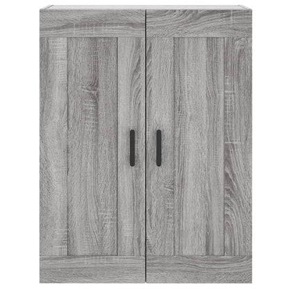 Highboard 69.5x34x180 cm Engineered Wood 2 Doors 2 Drawers Grey sonoma