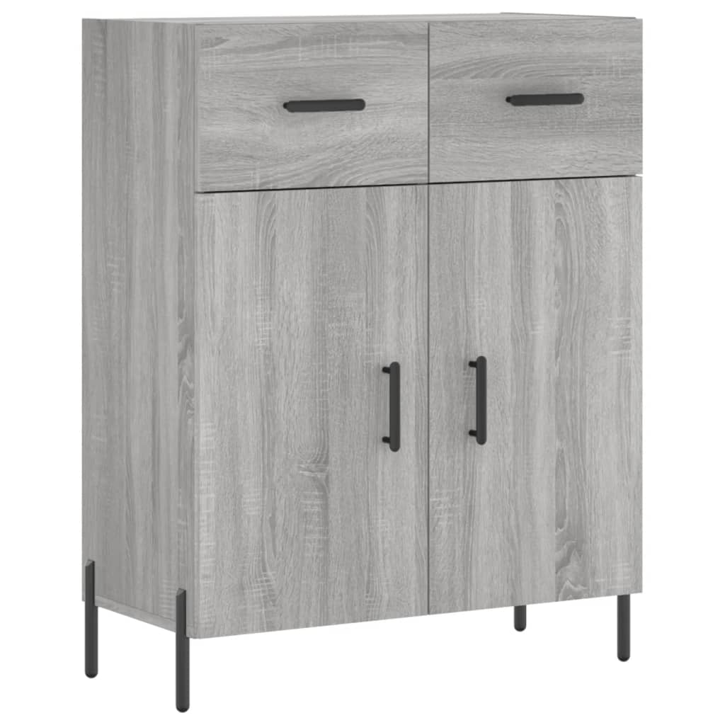 vidaXL Highboard Grey Sonoma 69,5x34x180 cm Engineered Wood 6