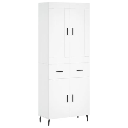 vidaXL Highboard White 69,5x34x180 cm Engineered Wood 2