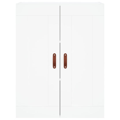 Highboard 69.5x34x180 cm Engineered Wood 3 Shelves White