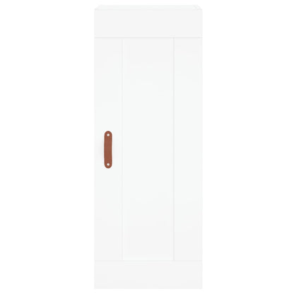 Highboard 34.5x34x180 cm Engineered Wood 1 Door White
