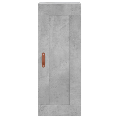 Highboard 34.5x34x180 cm Engineered Wood 1 Wood Door Concrete grey