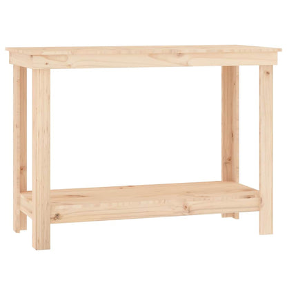 Work Bench Solid Wood Pine Natural 110 x 50 x 80 cm