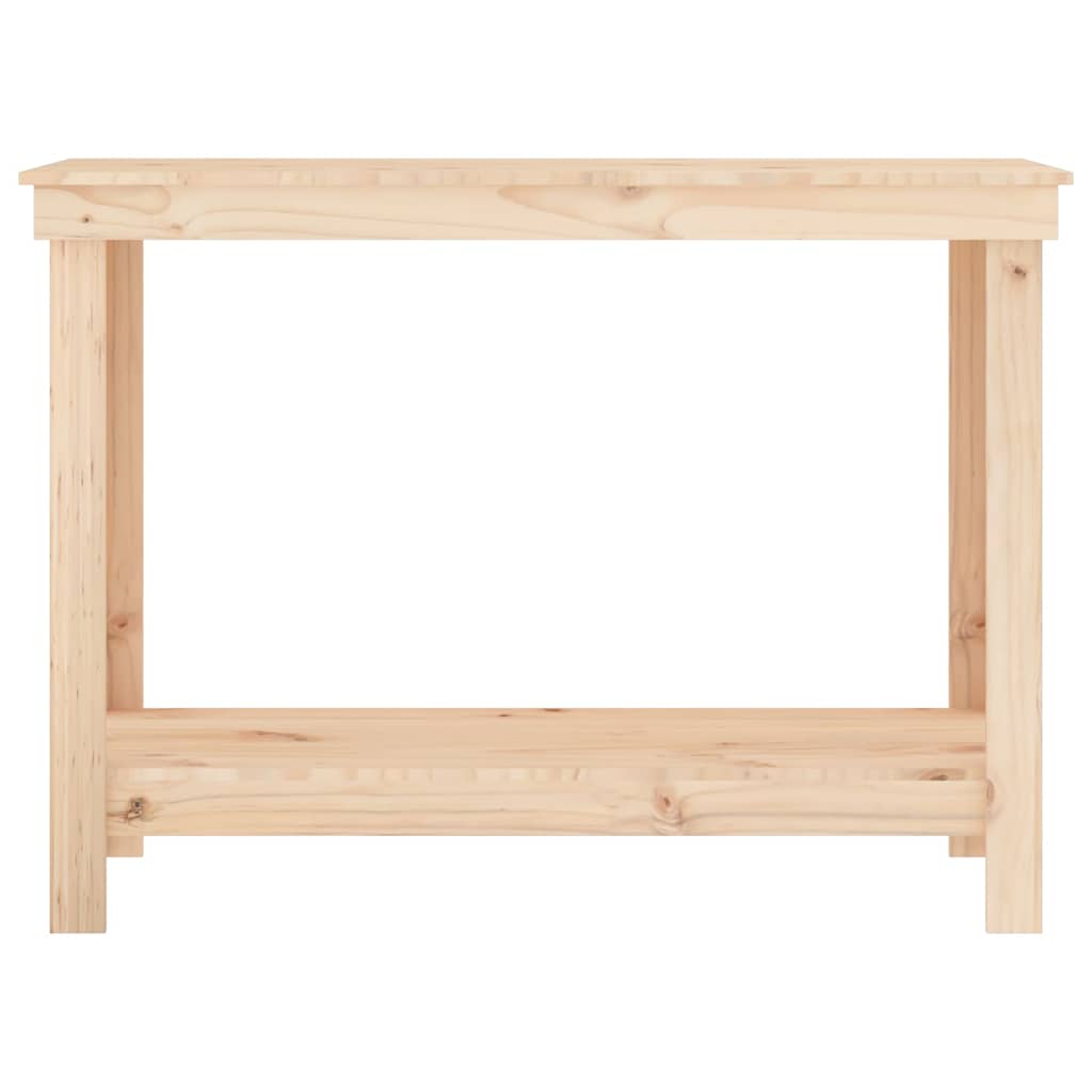 Work Bench Solid Wood Pine Natural 110 x 50 x 80 cm