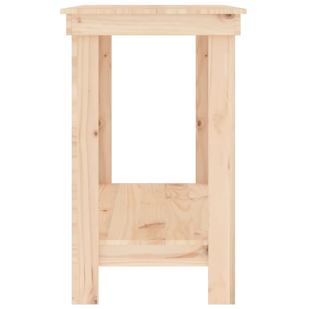 Work Bench Solid Wood Pine Natural 110 x 50 x 80 cm