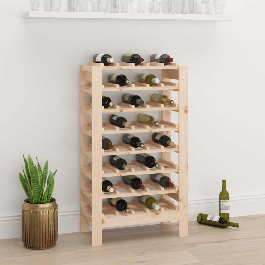 Wine Rack 61,5x30x82 cm Solid Wood Pine 61.5 cm