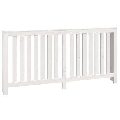 Radiator Cover Solid Wood Pine Depth 19 cm White 169 cm