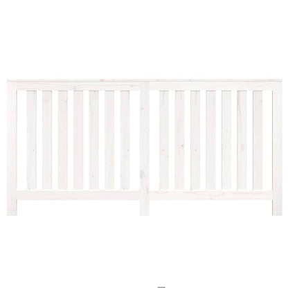 Radiator Cover Solid Wood Pine Depth 19 cm White 169 cm