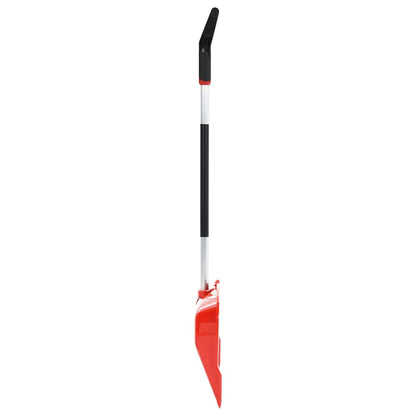 93709 vidaXL Snow Shovel Red 136 cm Aluminium 4