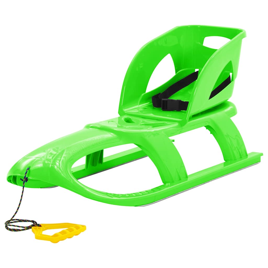 Sledge with Seat 102,5x40x23 cm Polypropylene Green Sledge + seat