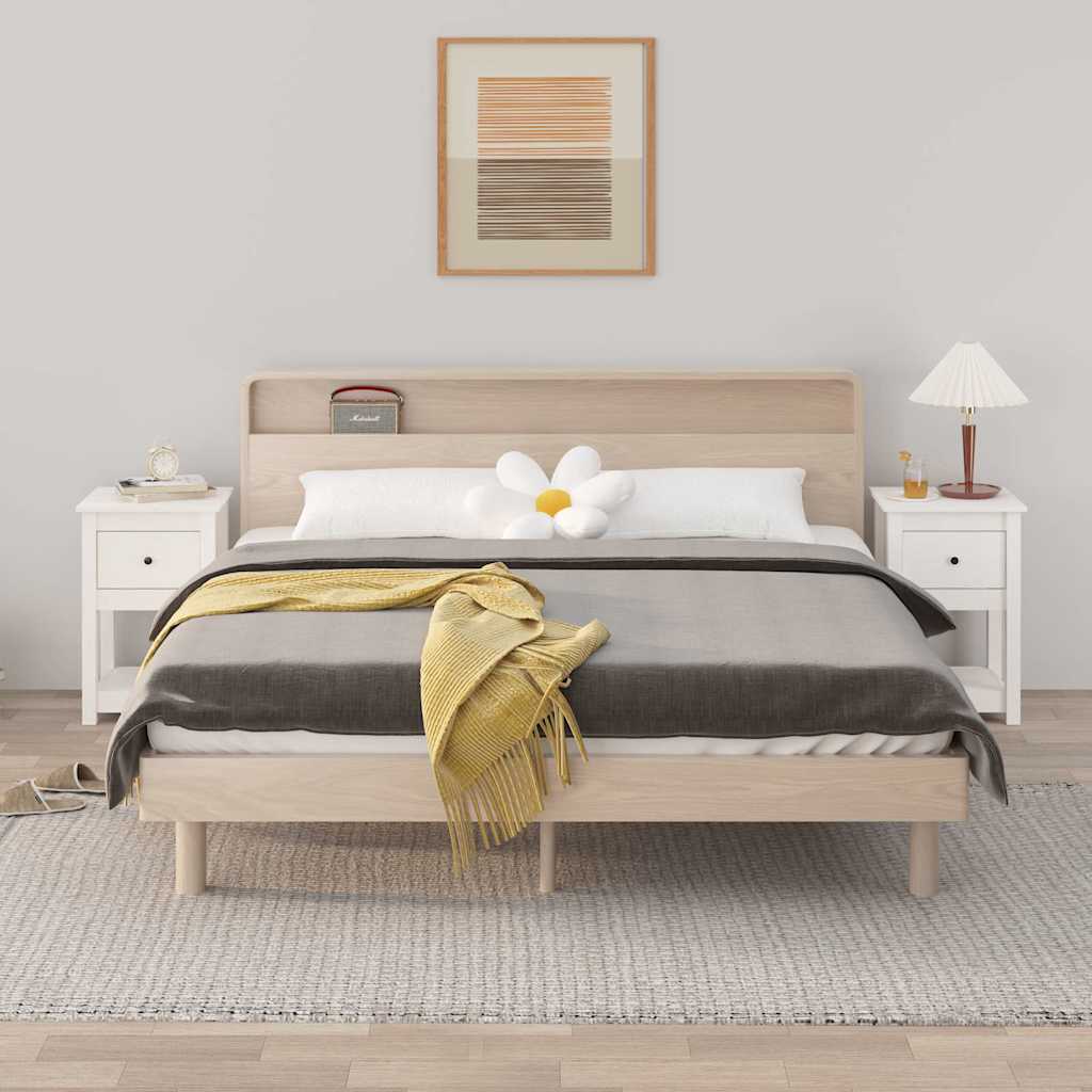 Bedside Cabinet 40x35x61,5 cm Solid Wood Pine White