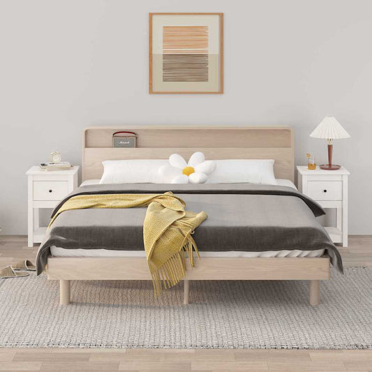 Bedside Cabinet 40x35x61,5 cm Solid Wood Pine White