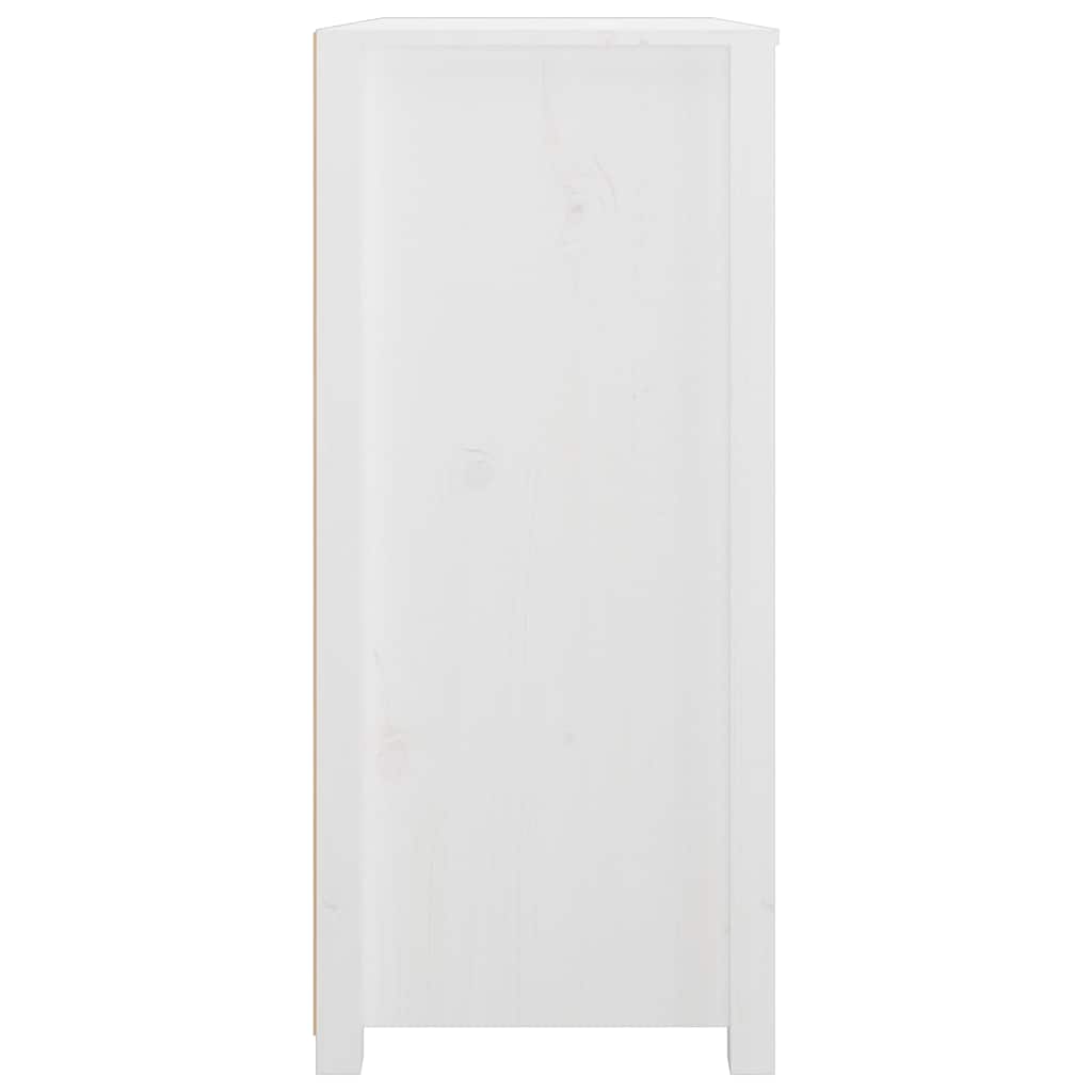 vidaXL Side Cabinet White 100x40x90 cm Solid Wood Pine 5