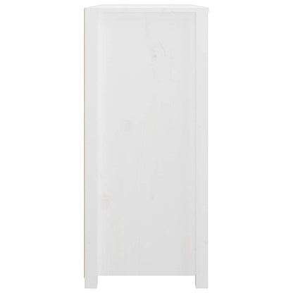 vidaXL Side Cabinet White 100x40x90 cm Solid Wood Pine 5