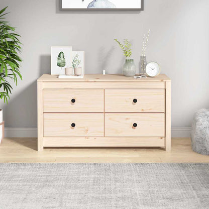 vidaXL Side Cabinet Solid Wood Pine