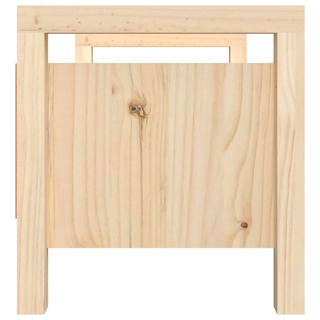 Hall Bench Solid Wood Pine Natural 80 cm 43 cm