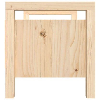 Hall Bench Solid Wood Pine Natural 80 cm 43 cm
