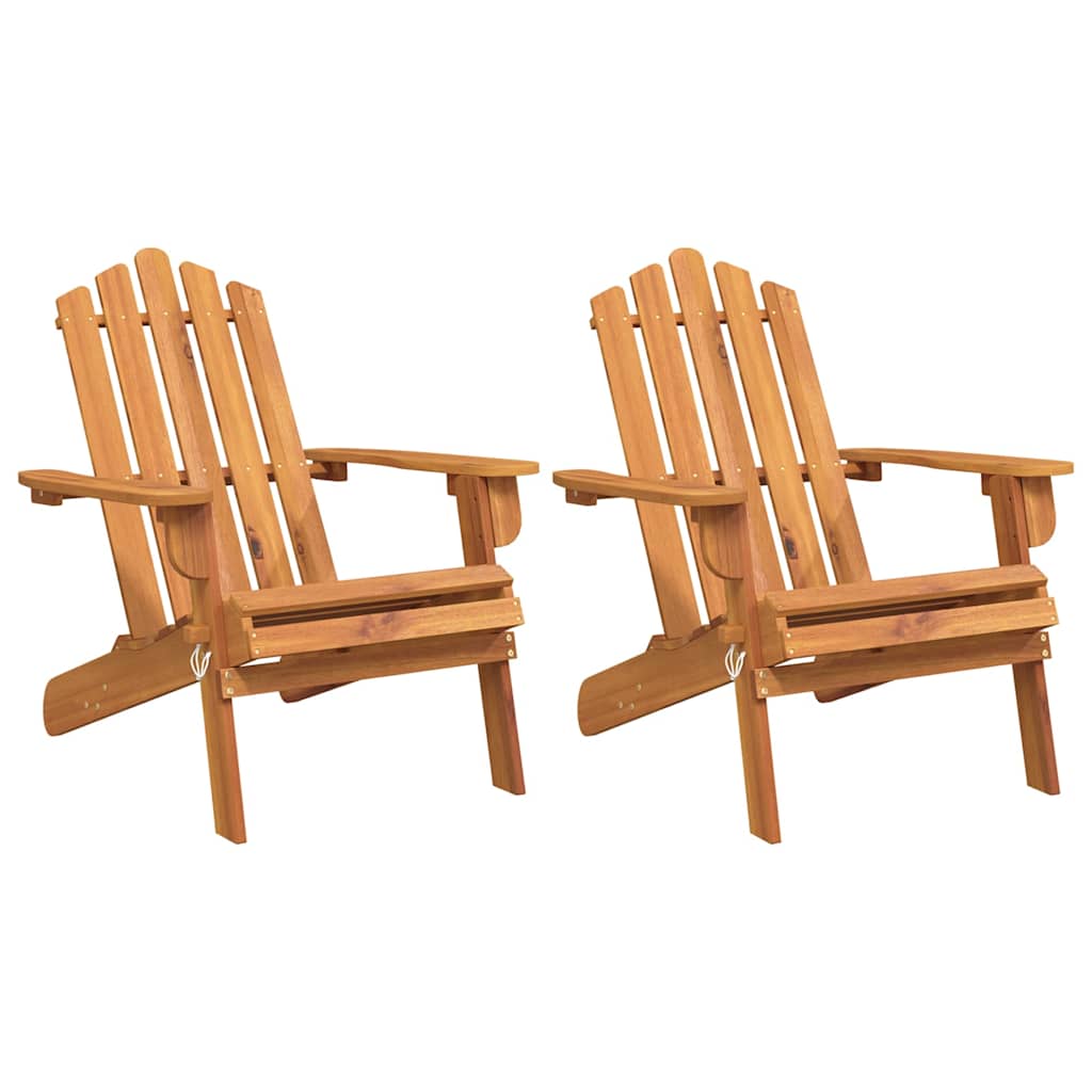 vidaXL Garden Adirondack Chairs 2 pcs Solid Wood Acacia 2