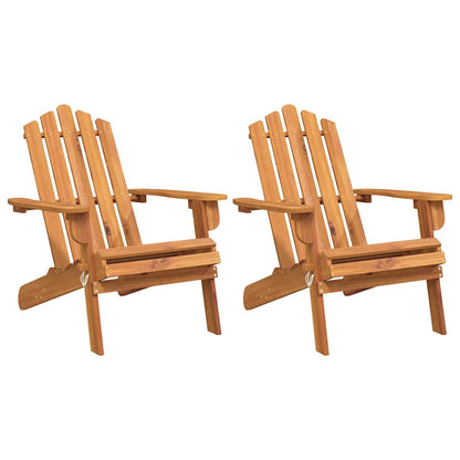 vidaXL Garden Adirondack Chairs 2 pcs Solid Wood Acacia 2