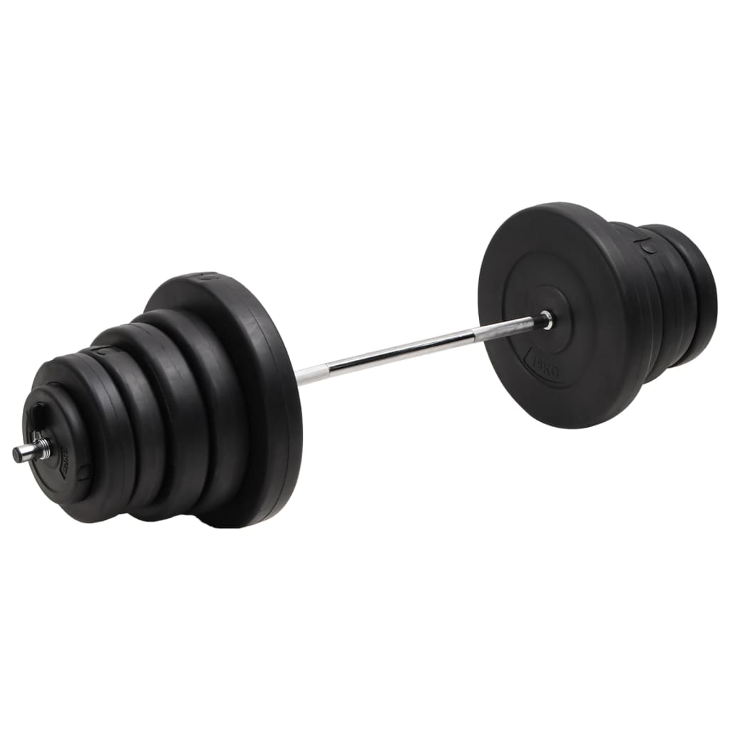 vidaXL Barbell with Plates 90 kg 1
