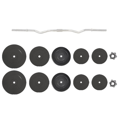 Curl Barbell with Plates Curl bar