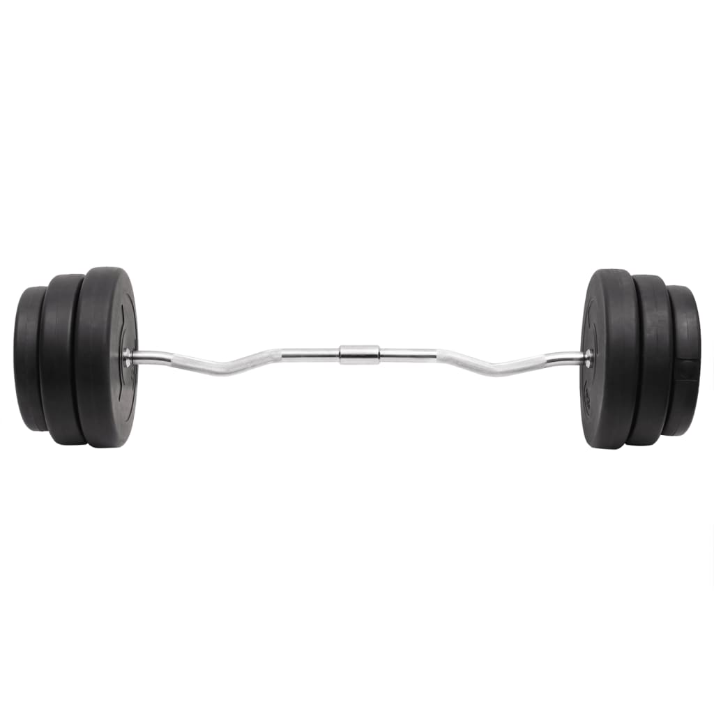 Curl Barbell with Plates Curl bar