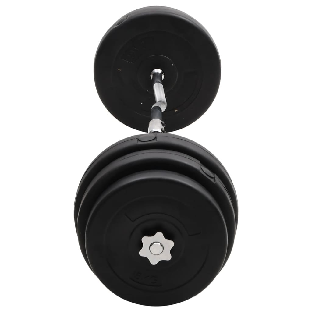 vidaXL Curl Barbell with Plates 90 kg 4