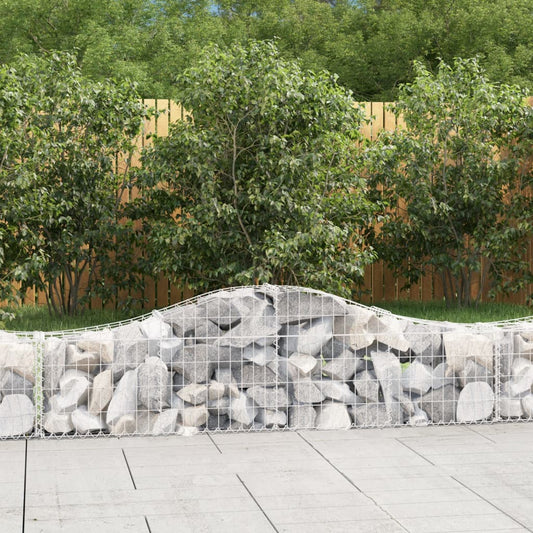 Arched Gabion Baskets Galvanised Iron